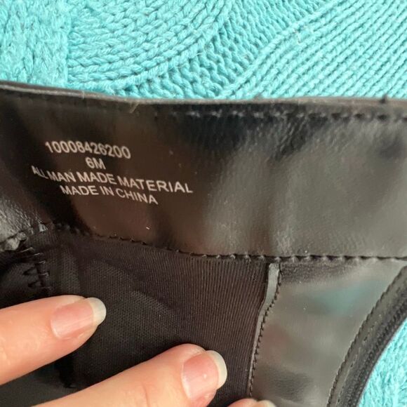 Thalia Sodi Womens Faux Leather Vigi Wide-Calf Riding Boots Black Size 6 NWOT - Picture 7 of 7